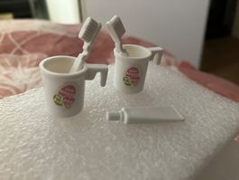 Hübsche Miniaturen für das Puppenhaus Badezimmer, neu