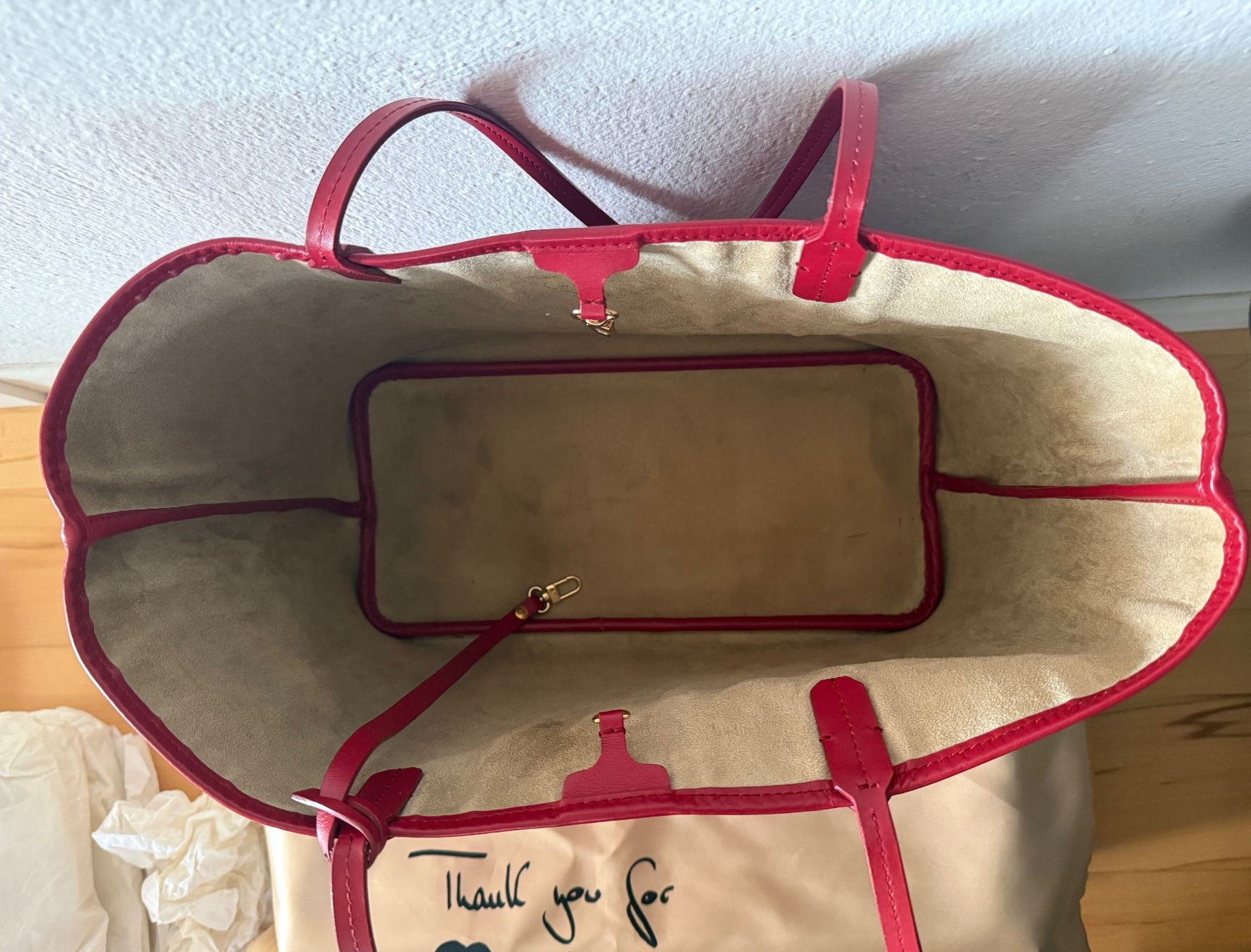 Maison Mollerus Taschen für Damen: Rote Mollerus Handtasche Shopper, Top Zustand – Gebraucht aus Wald ZH von caaksoy 2