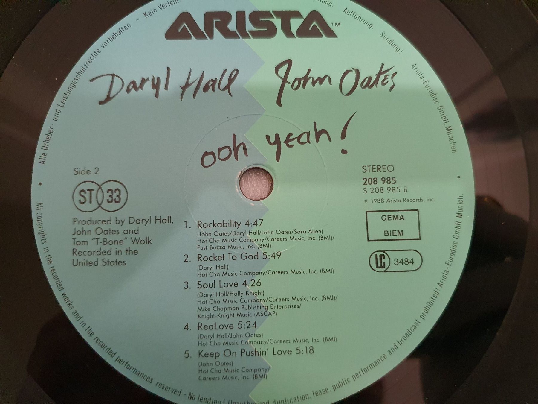 Dischi in vinile: Daryl Hall & John Oates - Ooh Yeah! – Usato da Uster venduto da Vinyl-Leidenschaft 8