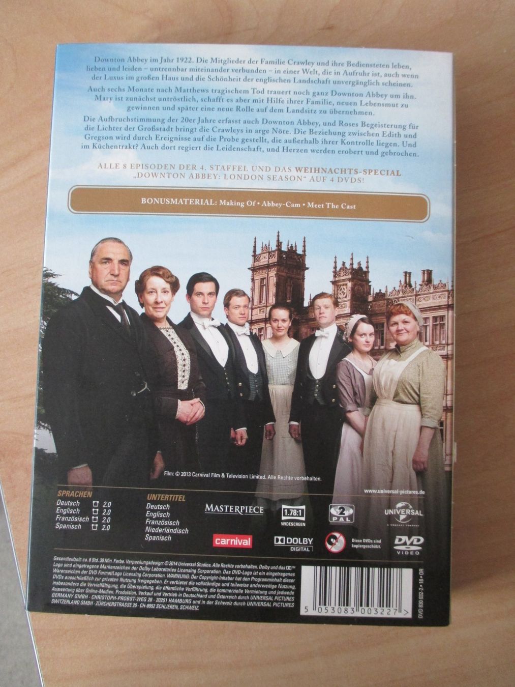 Alle DVDs: DOWNTON ABBEY STAFFEL 4 DEUTSCH – Gebraucht aus Winterthur von katzen07 1