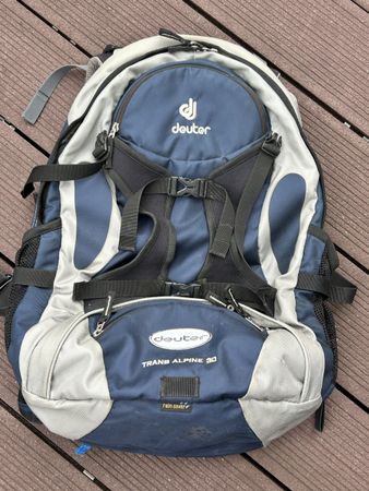 Rucksack Deuter Trans Alpine 30 blau grau gebraucht