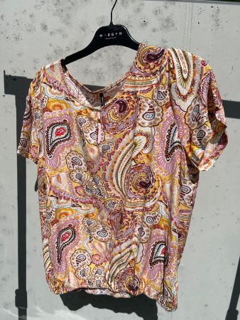 Leichtes Sommer Oberteil Paisleymuster Gr.L  42/44,Bluse ...