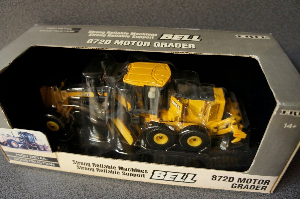 ZA317 ERTL 16187 1/50 1:50 Engin TP Niveleuse Bell 872D Motor grader