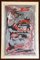 Dipinto astratto, olio su carta, Spazzapan, XX secolo