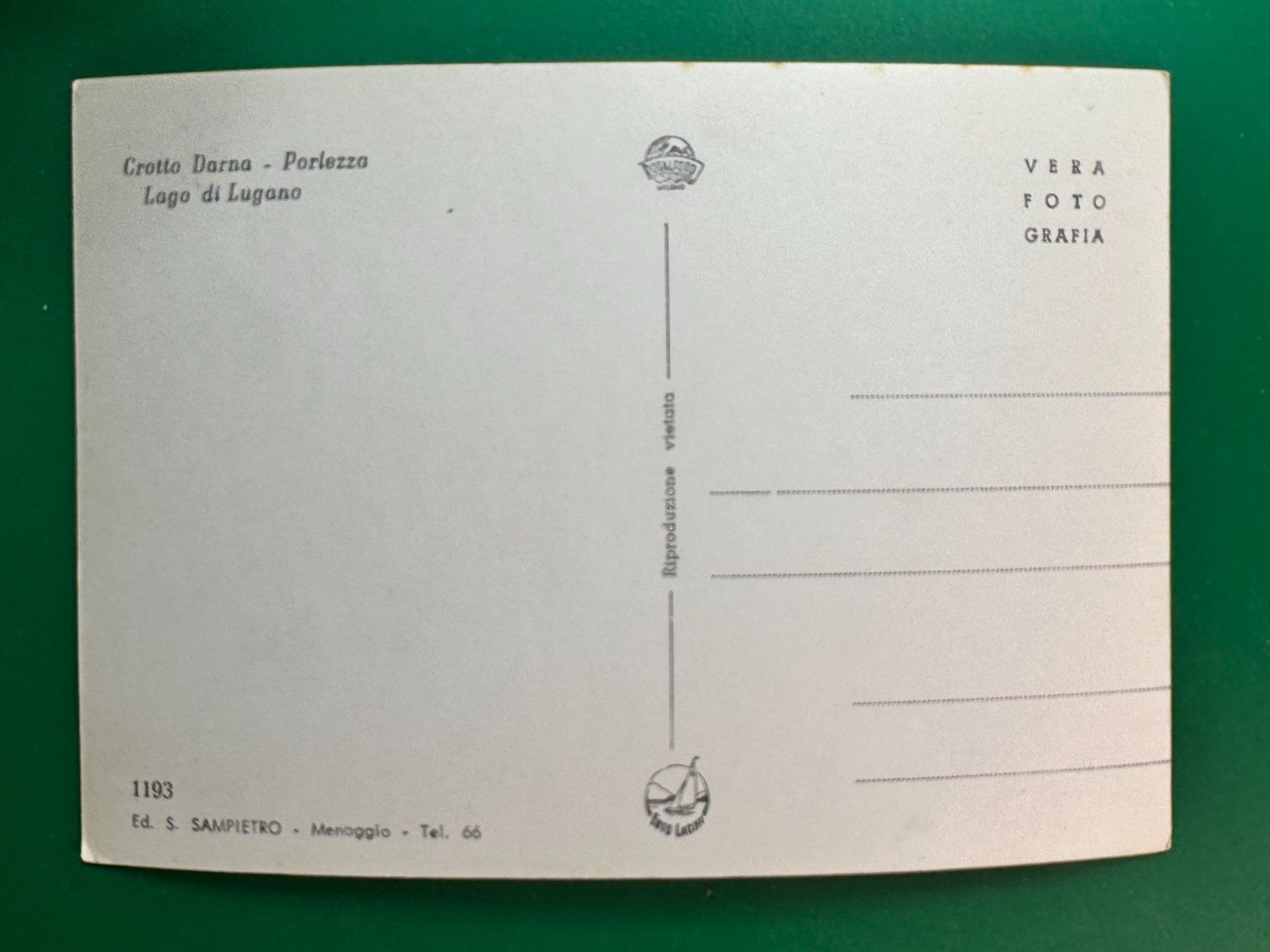 Cartes postales: Camping Lido Darna - Porlezza – D'occasion à Steg VS par danwer74 1