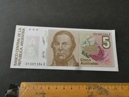 Argentinien, 5 Australes