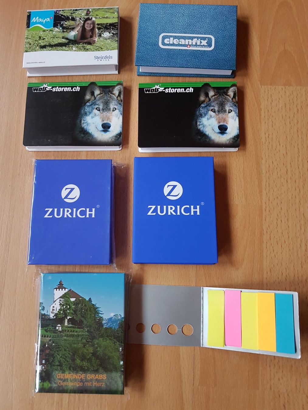 Blocchi: 8 x HAFTNOTITZ-BÜCHLEIN (NEU) – Nuovo (secondo la descrizione) da Sax venduto da prinzenrollen 1
