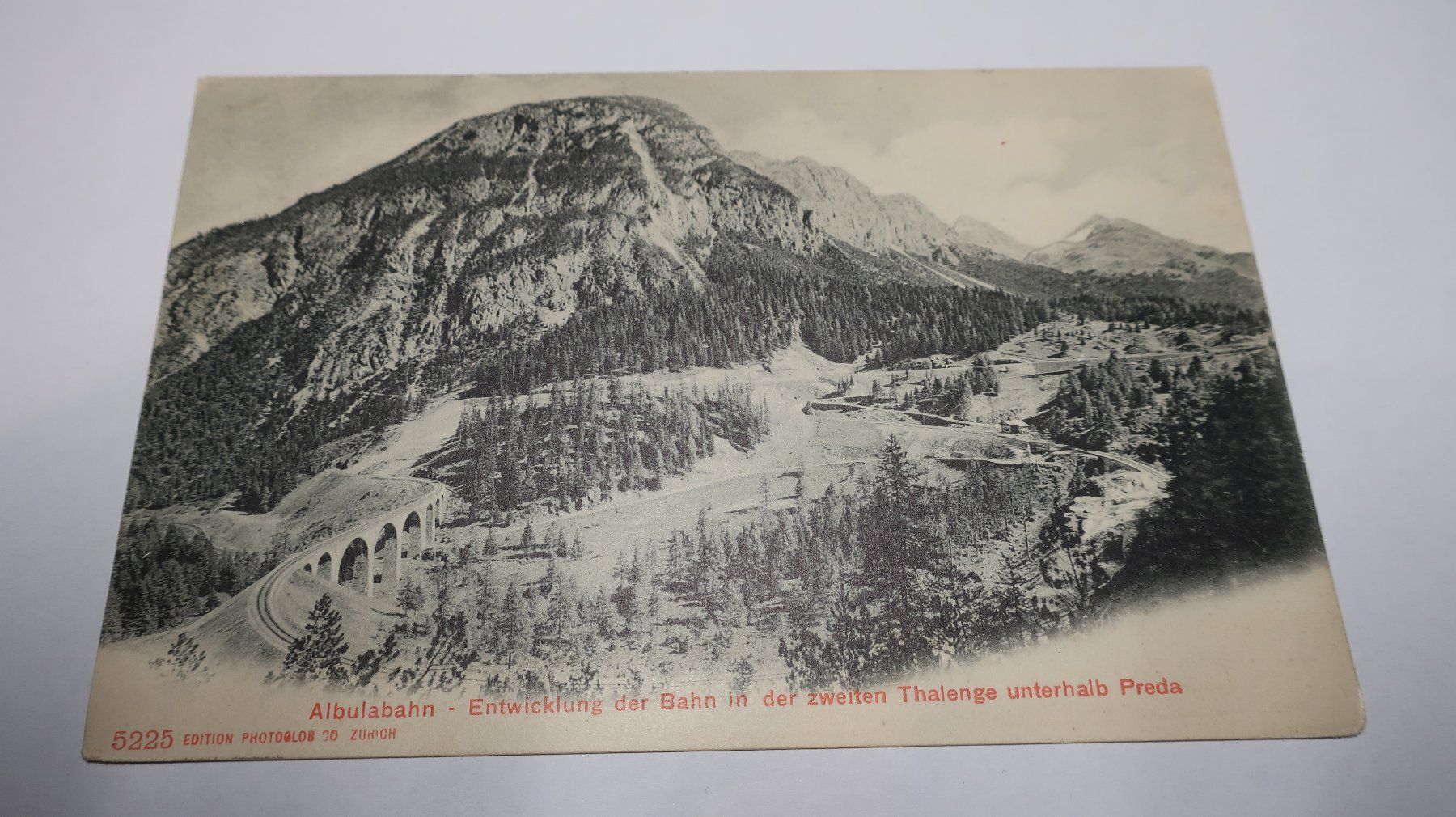 Cartoline postali: Albulabahn - Entwicklung der Bahn Preda – Usato da Cormoret venduto da Pascalll2001 1