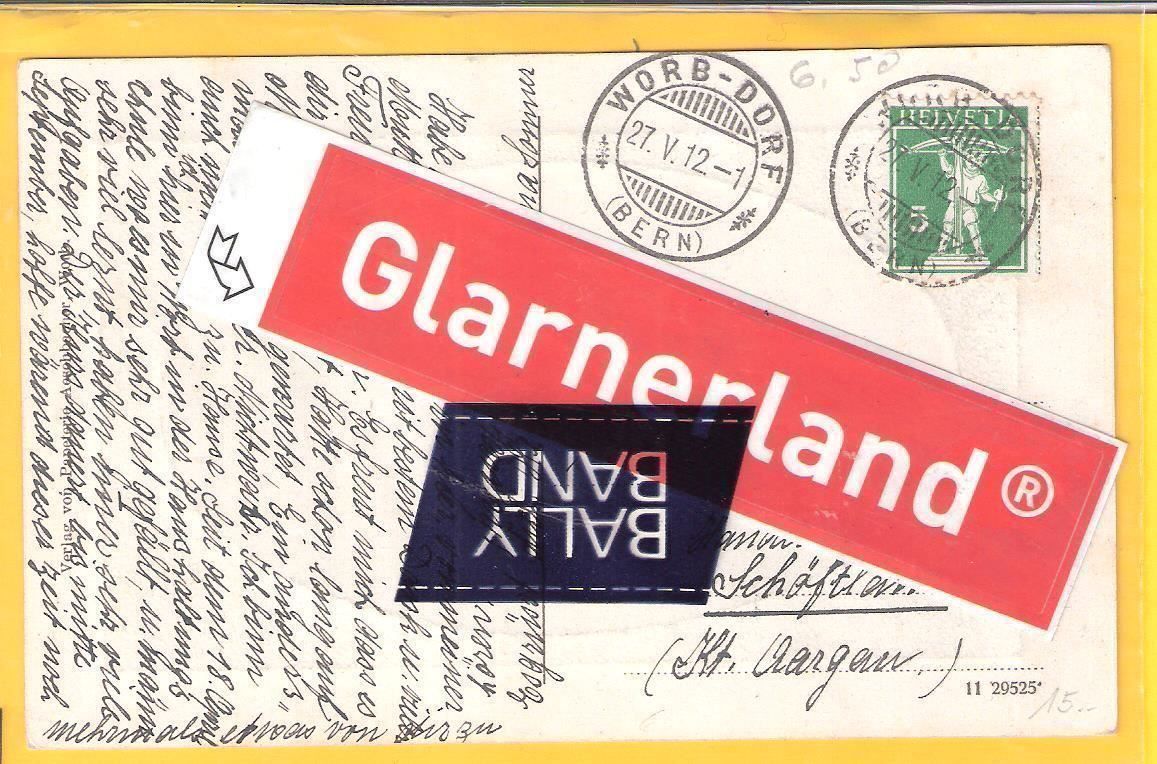 Cartoline postali: 27.5.1912 Ovalbild Worb Haushaltschule – Usato da Zürich venduto da Hagliweg 2