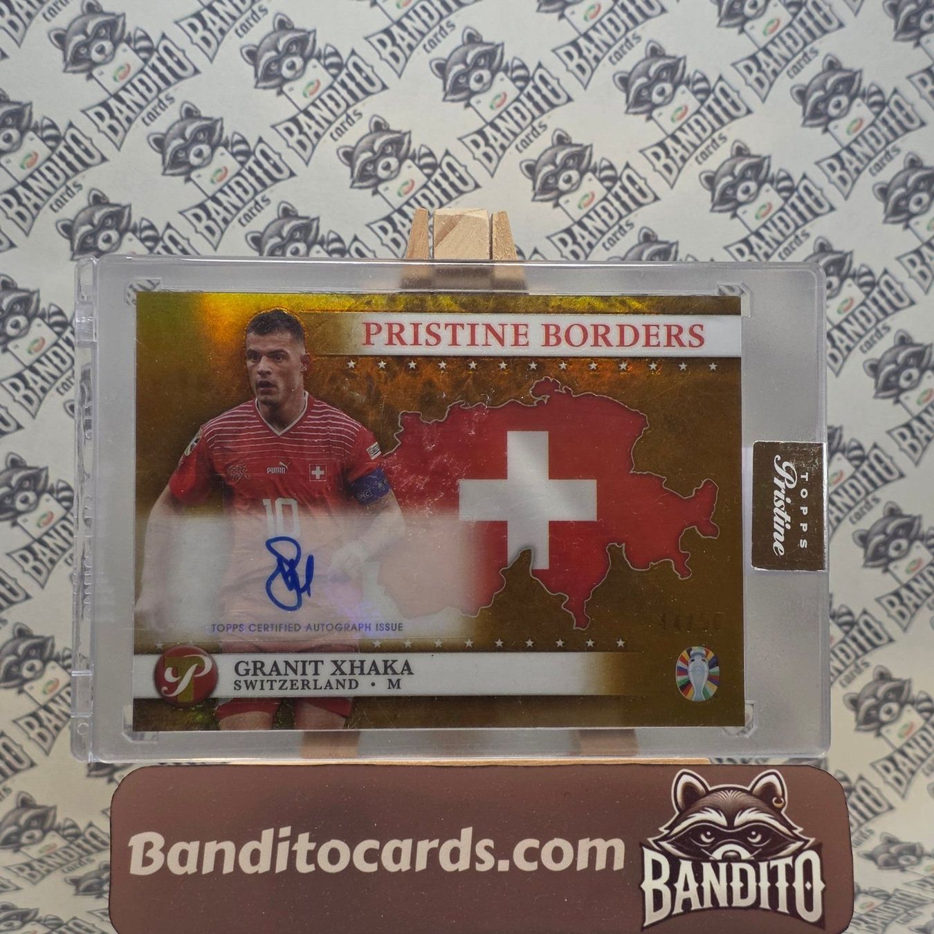 Topps Sammelbilder & Trading cards: Topps Pristine Borders Granit Xhaka auto /50 schweiz – Gebraucht aus Liebefeld von Banditocards