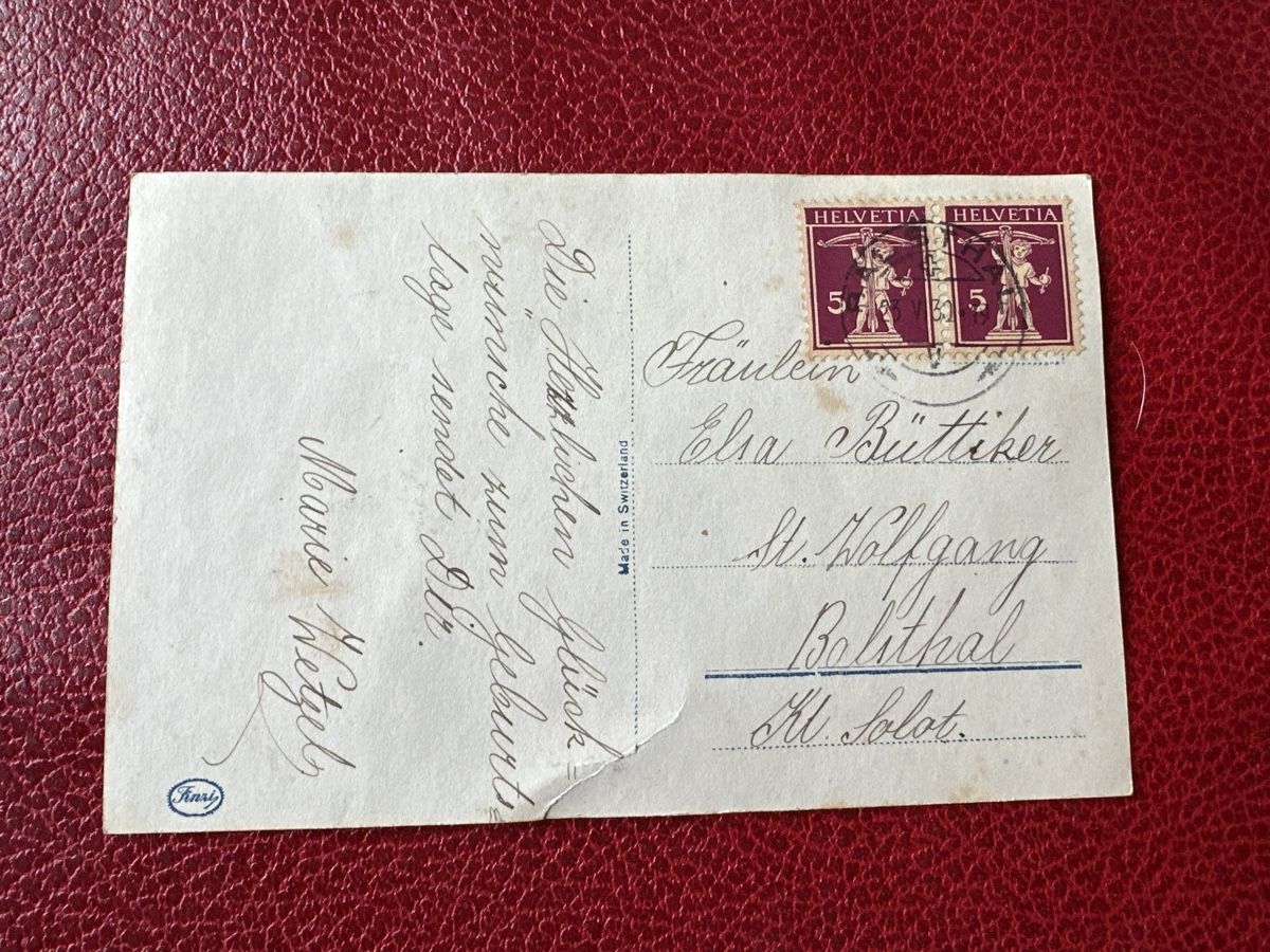 Cartoline postali: Alte Postkarte  – Usato da Basel venduto da Marlise015 1