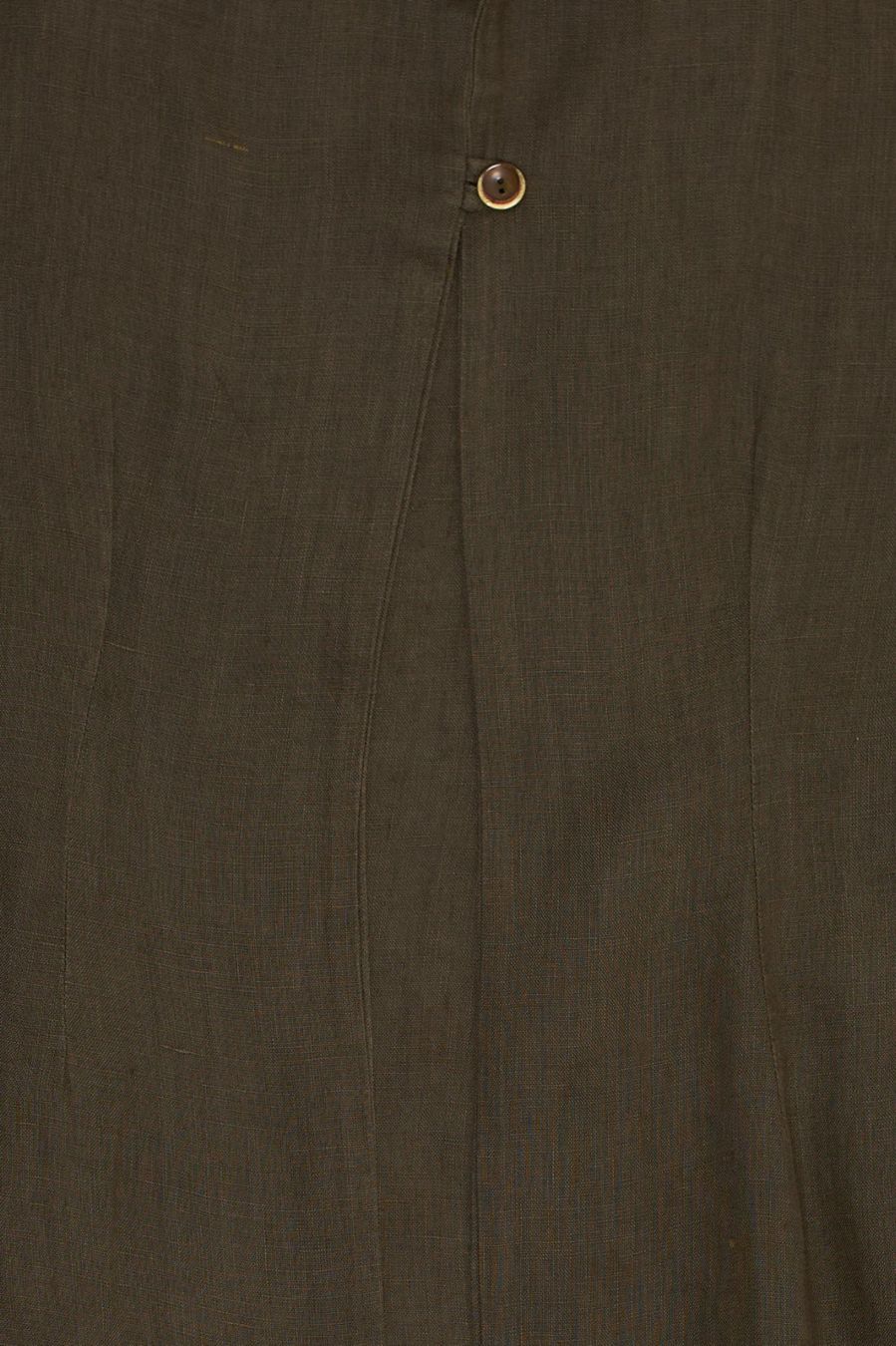 Vestiti: Robe Longue Vintage 100% Lin Vert Olive Taille M – Usato da Fribourg venduto da re-fine 4