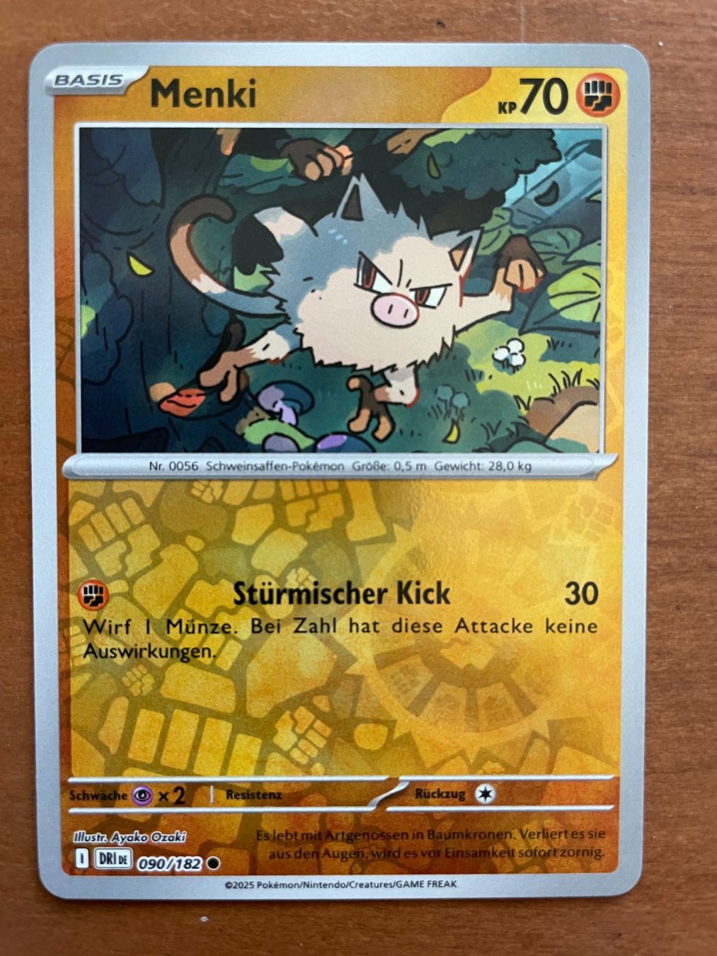 Pokémon Carte collezionabili: Pokemon Menki Reverse (Versand gratis) – Nuovo (secondo la descrizione) da Chur venduto da Angerson