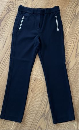 Marc O’Polo Hose Schwarz mit beigen Details, Gr. 38