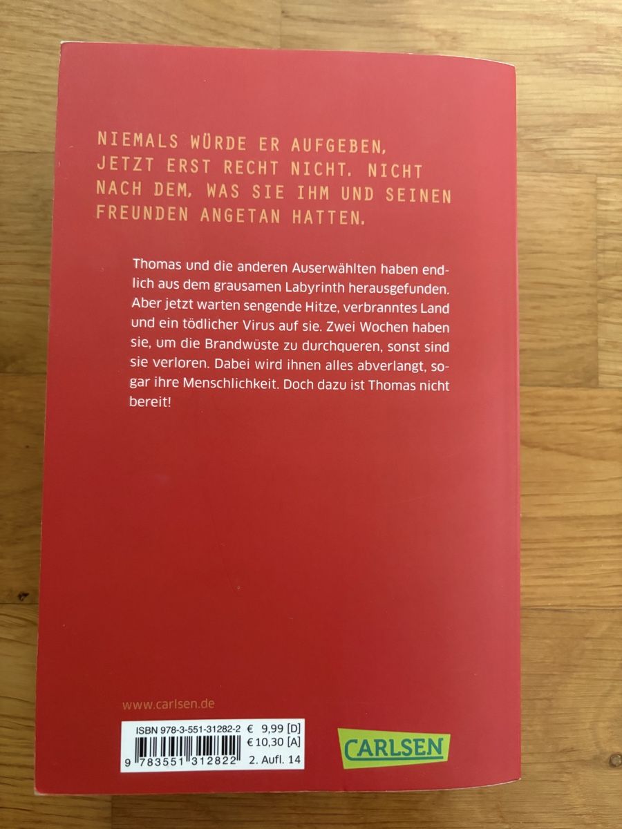 Bücher: James Dashner: Die Auserwählten  – Gebraucht aus Baden von Susanne_AC 2