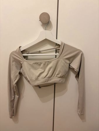 Teveo Sport-Top beige, Damen Gr. S