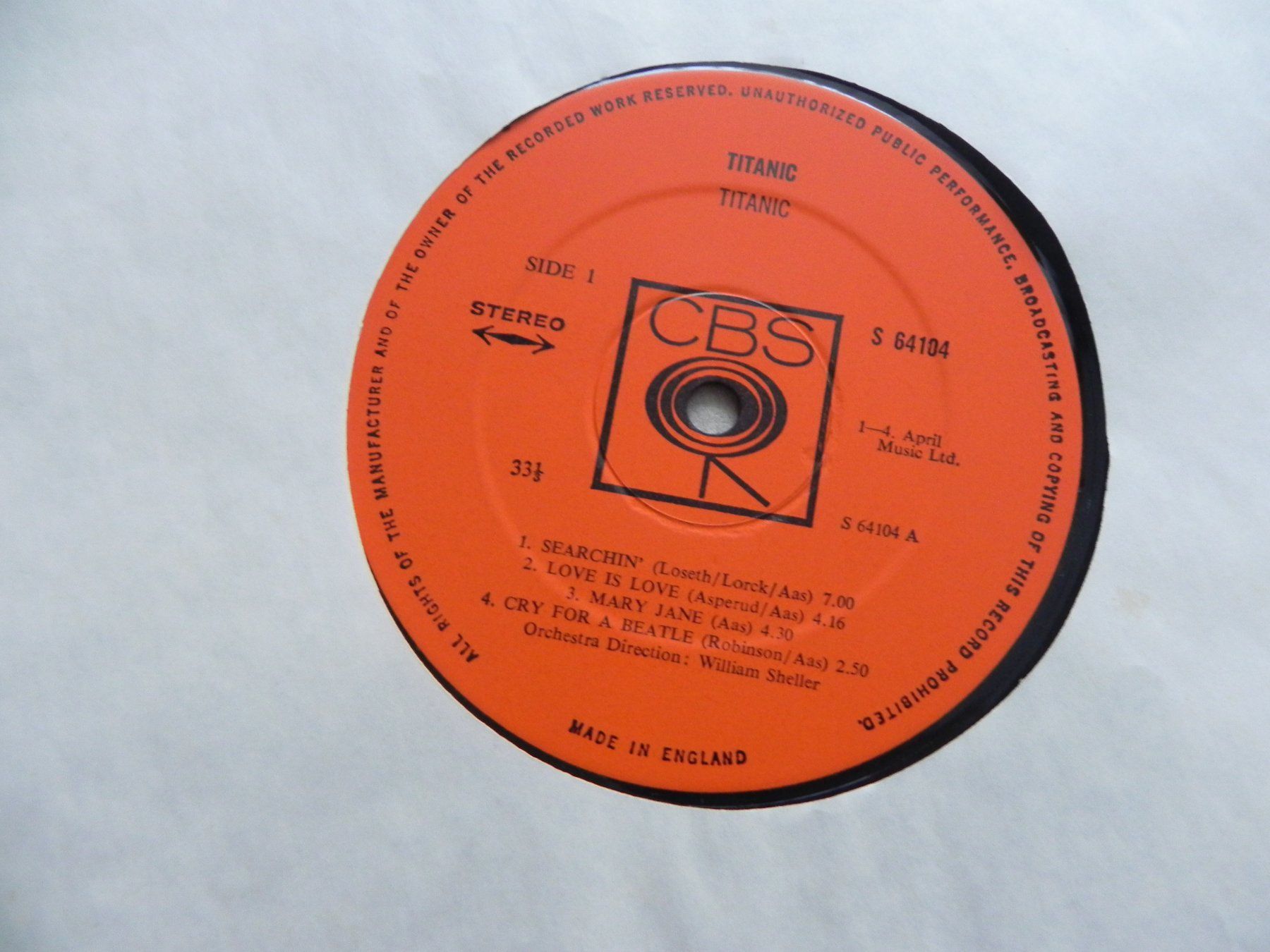 Schallplatten: LP Norwegen Progressiv Rock Band Titanic 1970 – Gebraucht aus Siebnen von krimsie 4