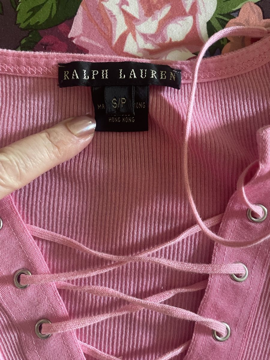 Ralph Lauren Top: T-shirt rose Ralph Lauren – Usato da Troinex venduto da nadinebmichaelson 4