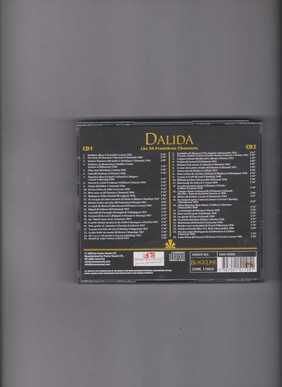 CD: Double CD Dalida Les 50 premières chansons – Usato da Bex venduto da Canouille 1