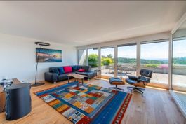 L-Form Ledersofa schwarz modern gebraucht guter Zustand