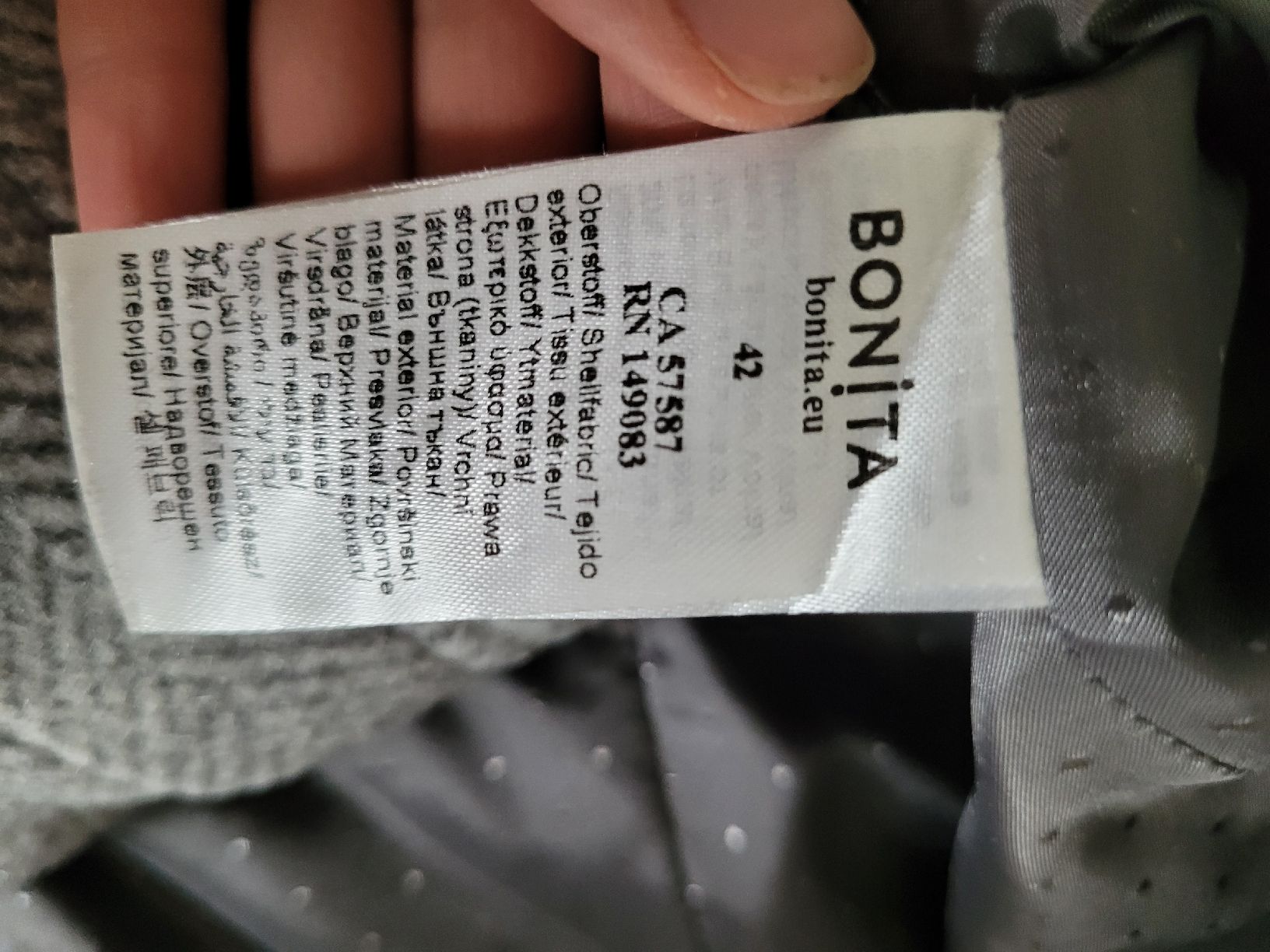 Bonita Cappotti: Bonita Mantel Gr. 42 Grau – Usato da Winterthur venduto da Netta777 1