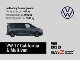 Auflastung Gesamtgewicht 3500 kg VW T7 California & Multivan