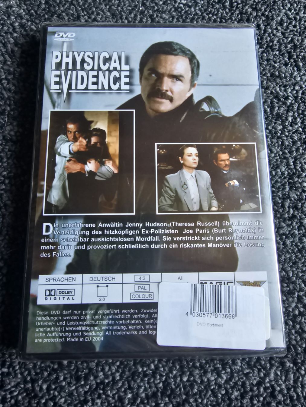 Tutti i DVDs: DVD Physical Evidence Neuvetpackt – Nuovo e nell'imballaggio originale da Ruswil venduto da jan_bxl5 1