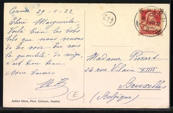 Cartoline postali: AK Glion, Bob-Sleigh auf der Rodelbahn – Usato da Berlin venduto da bartko-reher 1