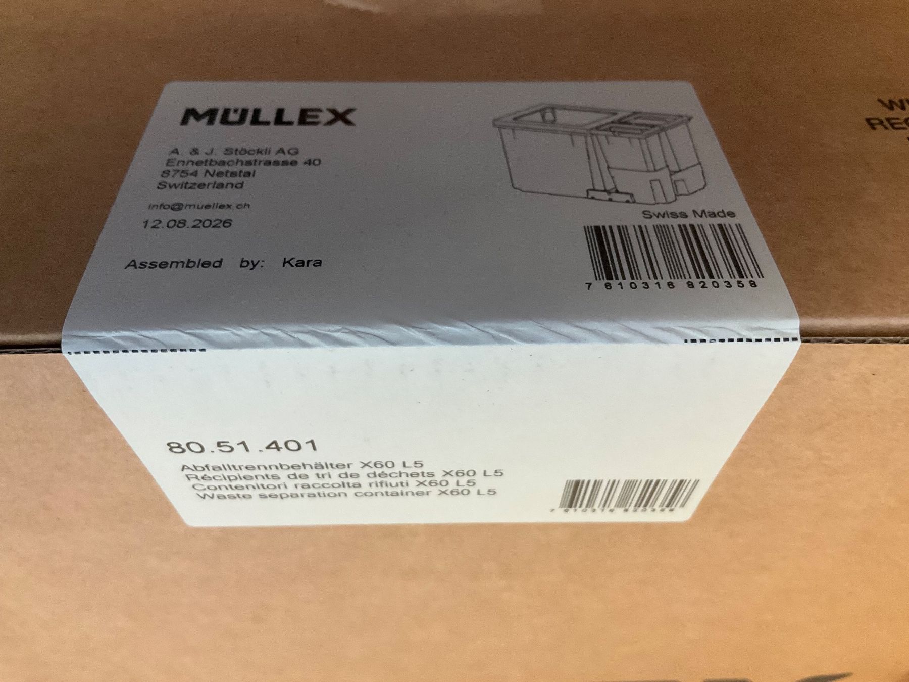 Müllex Cestini per rifiuti: 078 Müllex Abfallsystem X60 L5 Premium Pro – Nuovo (secondo la descrizione) da Derendingen venduto da Meisterstuecke 4
