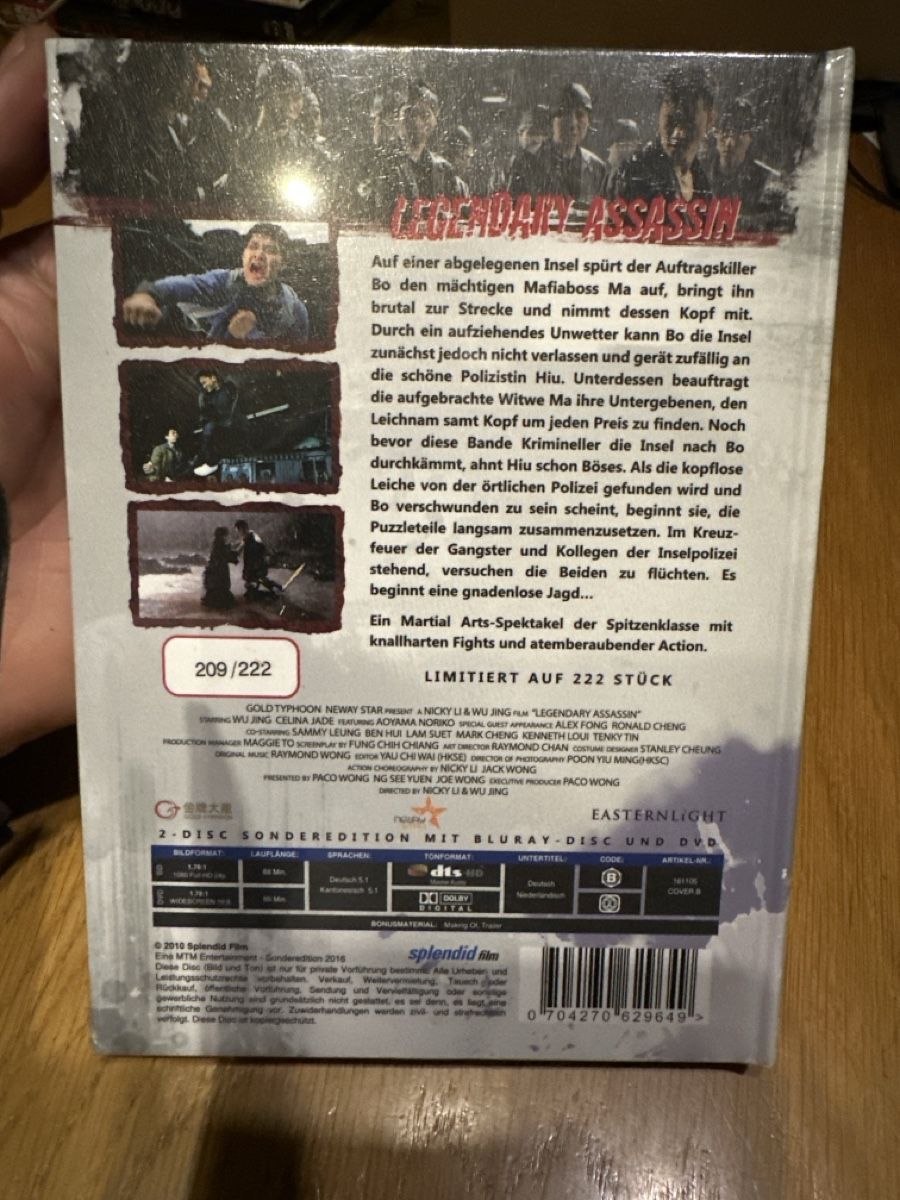 Tutti i DVDs: Legendary Assassin Mediabook, OVP – Nuovo e nell'imballaggio originale da Benken ZH venduto da Audi-erich 1