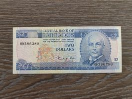 Barbados 2 Dollars 1986 !!!!!!!