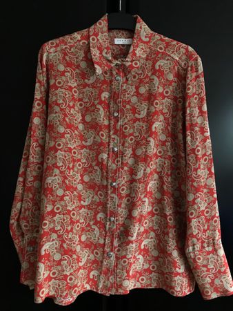 Chemise Sandro 100% soie T. 0 (taille S/M)