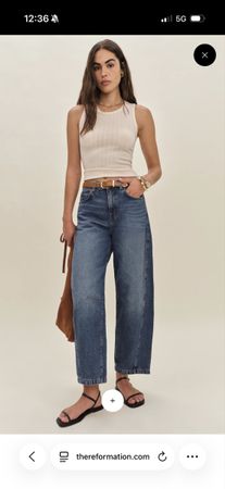 Reformation barrel jeans 27