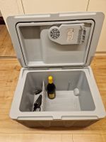 Kühlbox elektrisch grau mit Rollen gebrauchter Zustand