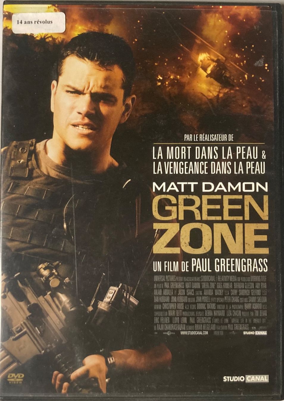 Tous les DVDs: MATT DAMON - GREEN ZONE – D'occasion à Poliez-Pittet par Newtown-Records