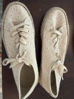 Anna Field Espadrilles beige Lochmuster Grösse 40