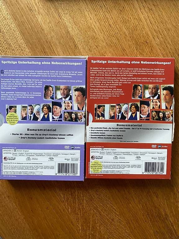 Tutti i DVDs: Diverse DVDs Greys Anatomy – Usato da Pratteln venduto da Siri04 3