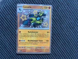 Pokemon Lucario Shiny Paldean Fates near Mint