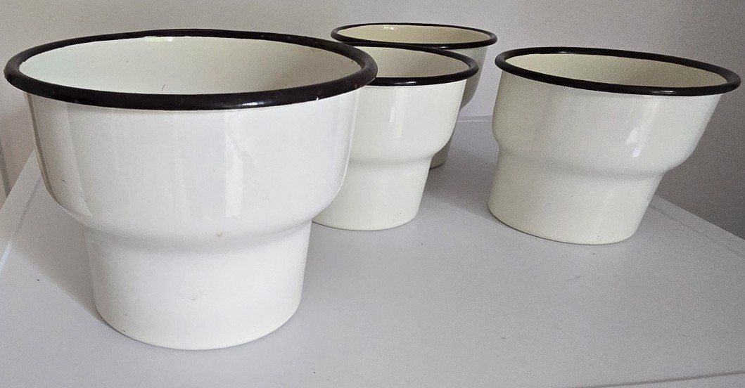 Ikea Vasi per fiori: IKEA CITRONSYRA Blumenübertopf Emaille, weiss, – Usato da Bergdietikon venduto da ewa1005 4