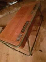 Ancien bureau double d'écolier