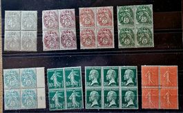 FRANCE blocs de 4 anciens neufs ** Orphelins,...
