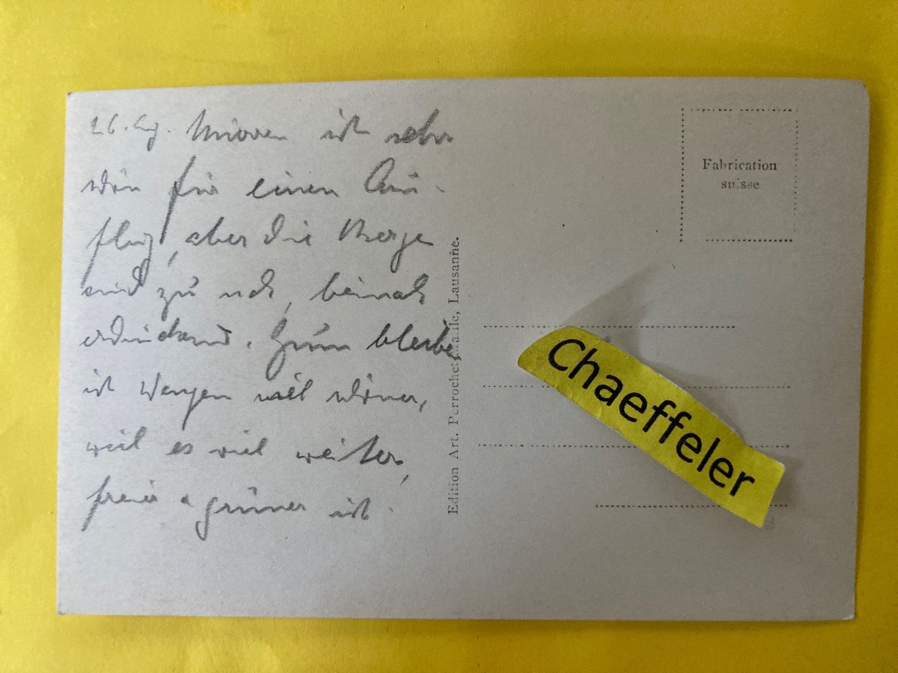 Ansichtskarten: Mürren, Totalansicht – Gebraucht aus Zürich von Chaeffeler 1