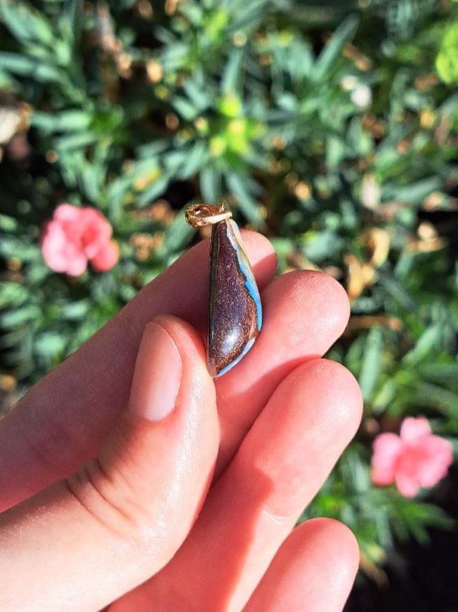 Pietre preziose: Boulder Opal aus Australien Anhänger – Nuovo e nell'imballaggio originale da Richterswil venduto da Viorella 2