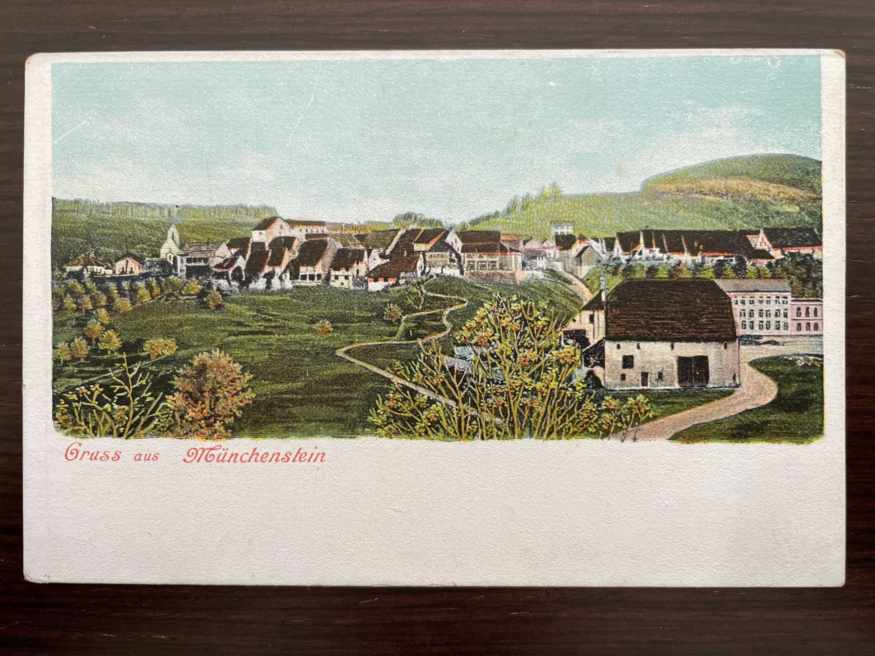 Cartoline postali: GRUSS AUS MÜNCHENSTEIN ungelaufen – Usato da Wald ZH venduto da TLILEF
