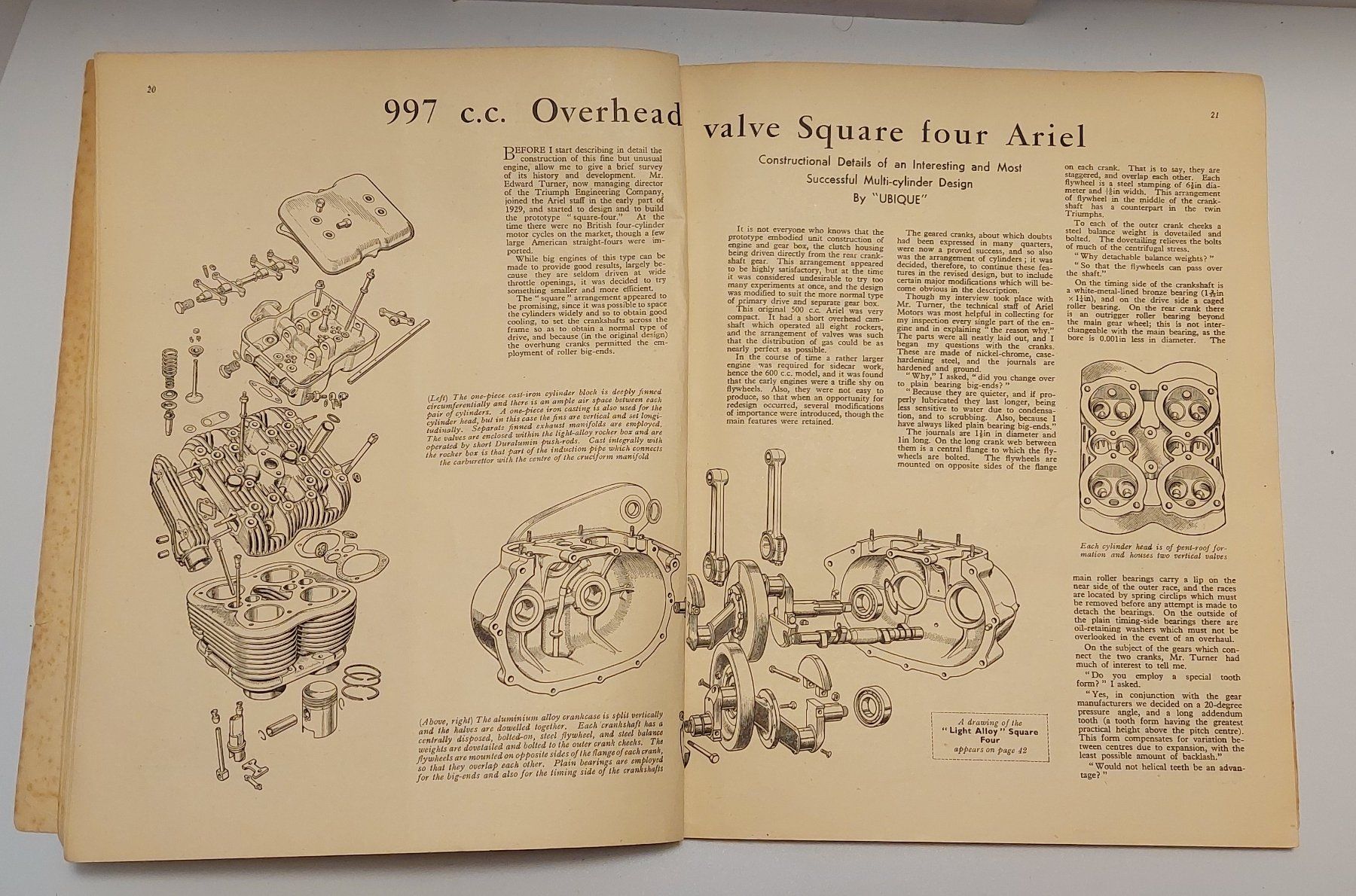 Zeitschriften & Magazine: "Motor Cycle engines" année 1951 – Gebraucht aus Chapelle-s-Moudon von gerryp 1