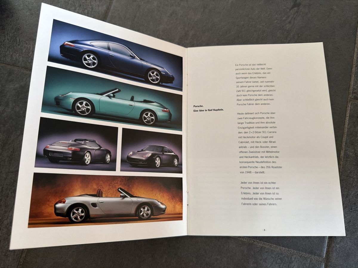 Porsche Documenti: Porsche Broschüre: Die Modelle – Usato da Wolfwil venduto da Rolex1 1