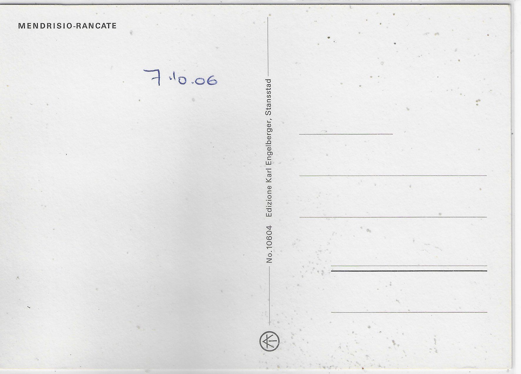 Cartes postales: Mendrisio-Rancate – D'occasion à Ettingen par Kartenplanet 1
