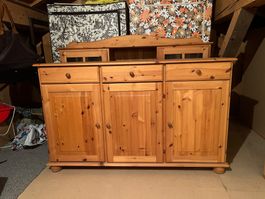 Buffet Massiv Holz naturbelassen, guter Zustand