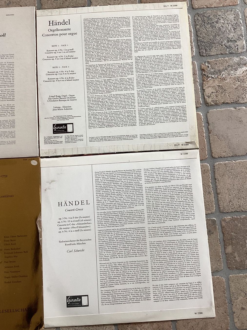 Schallplatten: 6 x Händel, verschiedene Schallplatten – Gebraucht aus Mörschwil von Monzar 3