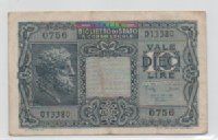 LIRE 10 GIOVE - 23.11.1944 - ITALIA